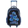 Imagem de Kit mochila carrinho infantil 17", lancheira térmica e estojo escolar Carbots Yins