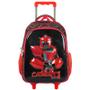Imagem de Kit mochila carrinho infantil 17", lancheira térmica e estojo escolar Carbots Yins