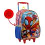 Imagem de Kit Mochila Carrinho + Lancheira e Estojo Homem-Aranha Vermelho