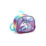 Imagem de Kit Mochila Carrinho Unicornio Up4you + lancheira Menina