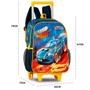 Imagem de Kit Mochila Carro Machine Hot Wheels Rodinhas G Lancheira