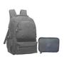 Imagem de Kit Mochila Casual e Estojo Crinkle 17,5" Yins YS41053