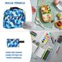 Imagem de Kit Mochila com Bolsa Térmica e Estojo Impermeável Feminina e Masculina