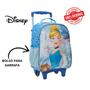 Imagem de Kit Mochila Com Carrinho e Rodas com Lancheira e Estojo Cinderela
