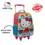 Imagem de Kit Mochila Com Carrinho e Rodas com Lancheira e Estojo Hello Kitty