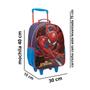 Imagem de Kit Mochila Com Carrinho e Rodas com Lancheira e Estojo Homem Aranha