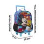 Imagem de Kit Mochila Com Carrinho e Rodas com Lancheira e Estojo Mickey Mouse