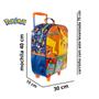 Imagem de Kit Mochila Com Carrinho e Rodas com Lancheira e Estojo Pokemon