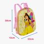 Imagem de Kit Mochila com Lancheira Escolar 3D Infantil Disney Princesa Bela Escolar Viagem - Maxtoy