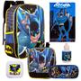 Imagem de Kit Mochila com Lancheira Infantil Aula Menino Batman