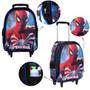 Imagem de Kit Mochila com Roda Infantil Escolar Homem Aranha Marvel