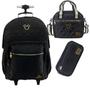 Imagem de Kit Mochila com Rodas Juvenil T Mickey Teen + Lancheira + Estojo Xeryus