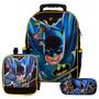 Imagem de Kit Mochila com Rodinhas Menino Infantil Batman DC