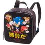 Imagem de Kit Mochila Costa Lancheira Estojo Duplo Escolar Infantil Menino Sonic Tails Go Fast