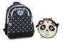 Imagem de Kit Mochila Costas C/ Lancheira Up4you Panda Unicórnio