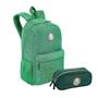 Imagem de Kit Mochila Costas Esportiva Estojo Duplo Palmeiras