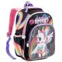 Imagem de Kit Mochila Costas Lancheira Térmica Infantil Escolar Menina Unicornio Fofo Power Rainbown Arco iris