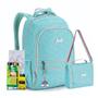 Imagem de Kit Mochila Costas Reforçada Lancheira Térmica Just Teen Oficial Escolar Passeio Juvenil Lançamento