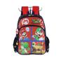 Imagem de Kit Mochila Costas Super Mario Infantil Estojo Box 100 Pens