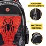 Imagem de Kit Mochila Costas Super Spider Menino Escolar Aranha