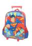 Imagem de Kit Mochila De Carrinho Escolar E Lancheira Superman Azul