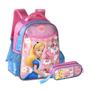 Imagem de Kit Mochila de Costas Alice no País das Maravilhas C/ Estojo Duplo Infantil Escolar/Creche - Clio