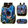 Imagem de Kit Mochila de Costas Batman Menino Grande Passeio Toys 2U