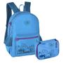 Imagem de Kit Mochila de Costas Disney Stitch Azul Claro Com Estojo