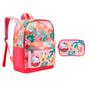 Imagem de Kit Mochila De Costas + Estojo Box Escolar Rosa Hello Kitty