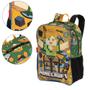 Imagem de Kit Mochila De Costas Estojo Duplo Minecraft Funtage Sestini