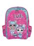 Imagem de Kit mochila de costas frozen infantil escolar meninas rosa brilho lancheira bolsa estojo