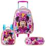 Imagem de Kit Mochila De Costas Lancheira Estojo Disney Minnie Mouse