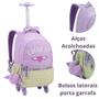Imagem de Kit Mochila De Rodas Lancheira e Estojo 360º Com Compartimento Para Notebook