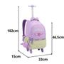 Imagem de Kit Mochila De Rodas Lancheira e Estojo 360º Com Compartimento Para Notebook