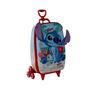 Imagem de Kit Mochila De Rodas Stitch Praia 3D Lancheira Escolar