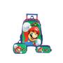 Kit Mochila De Rodas Super Mario Com Lancheira Estojo Duplo Imagem de Kit Mochila De Rodas Super Mario Com Lancheira Estojo Duplo