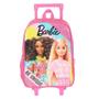 Imagem de Kit Mochila De Rodinha Barbie Be Unique Rosa +Lancheira