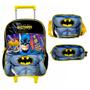 Imagem de Kit Mochila De Rodinha Batman G + Lancheira + Estojo Luxcel