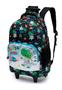 Imagem de Kit Mochila De Rodinha Dino Space Menino Bolsa Escolar Infantil Lancheira Térmica Estojo