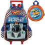 Imagem de Kit Mochila de Rodinha e Costas Hot Wheels Premium+Lancheira