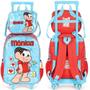 Imagem de Kit Mochila de Rodinha e Costas Monica Love+Lancheira Luxcel
