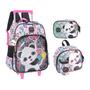 Imagem de Kit Mochila de Rodinha Estojo Lanch Luxcel Up4You Panda37706