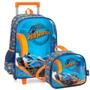 Imagem de Kit Mochila De Rodinha Hot Wheels Pista + Lancheira Luxcel