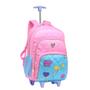 Imagem de Kit Mochila De Rodinha Juvenil Escolar Com Patches Good Vibes