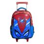 Imagem de Kit Mochila De Rodinha Lancheira e Estojo Infantil PVC 3D Spider Yins Kids YS42239