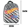 Imagem de Kit Mochila de Rodinha Lancheira Hotwheels Bone Shaker Preta