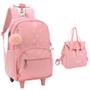 Imagem de Kit Mochila de Rodinha Up4You Com Chaveiro 51607