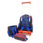 Imagem de Kit Mochila de Rodinhas Com Lancheira e Estojo Speed Web