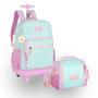 Imagem de Kit Mochila De Rodinhas Com Lancheira Flor Up4you Original