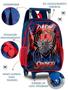 Imagem de Kit Mochila De Rodinhas Infantil Escolar Dark Spider Aranha